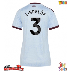 Aston Villa Victor Lindelof #3 Replica Third Stadium Shirt for Women 2026-27 Short Sleeve